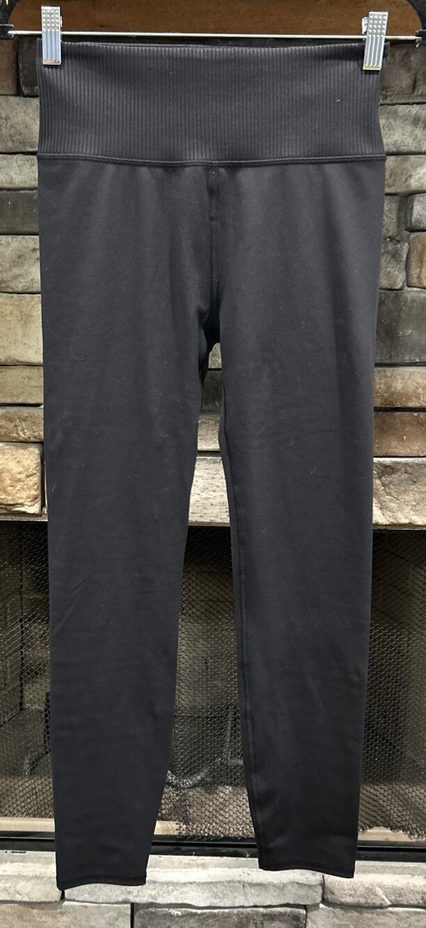 Women’s VUORI Black Rib Studio Leggings Size M *A8